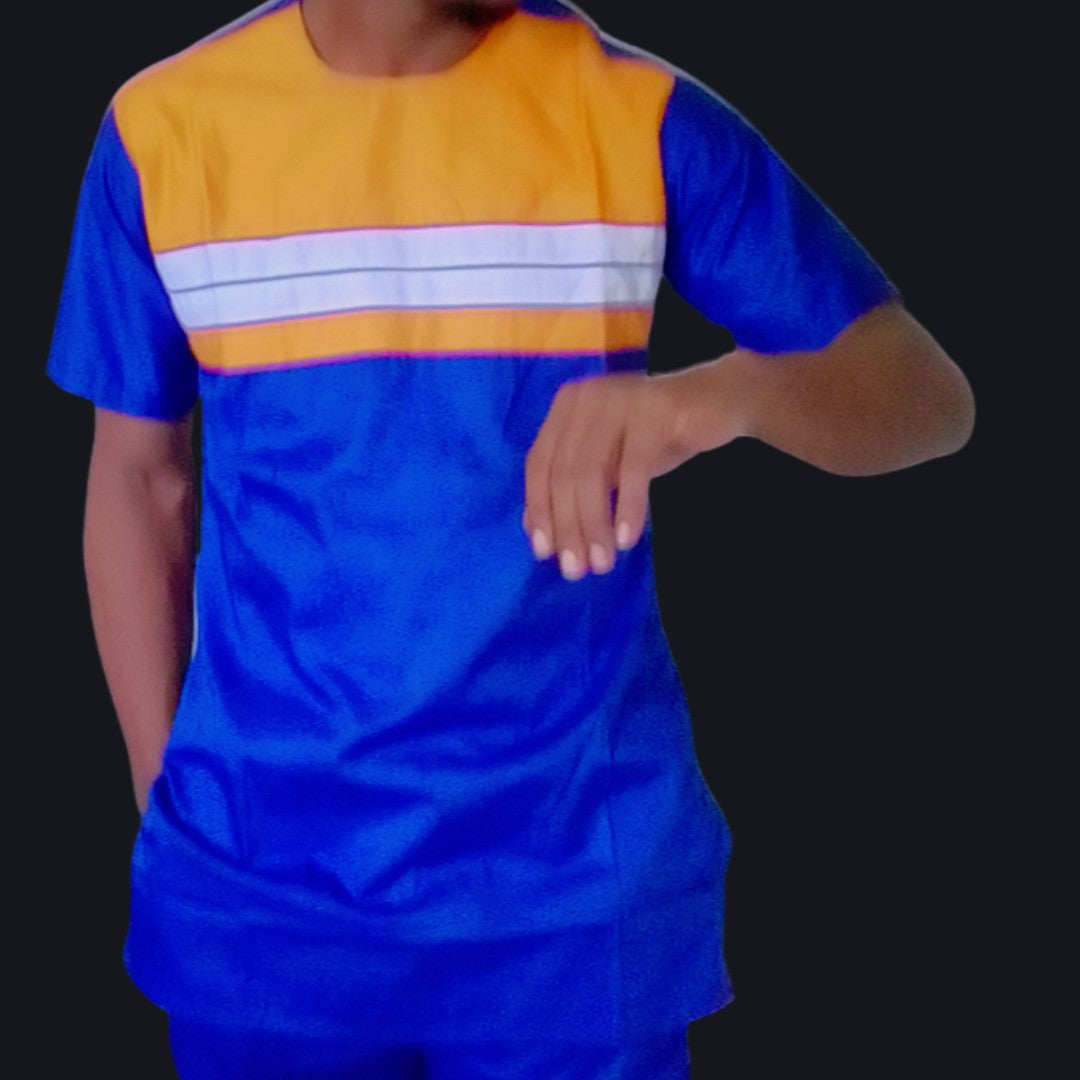 🌟 Tunique Manche Courte Col Mao